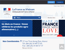 Tablet Screenshot of ambafrance-vn.org